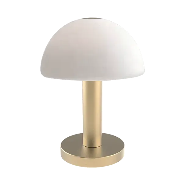 NOLA TABLE LAMP 1XG9 WHITE/GOLD WITH DIMMER