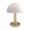 NOLA TABLE LAMP 1XG9 WHITE/GOLD WITH DIMMER