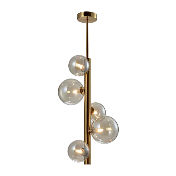 OLENA CHANDELIER 5xG9 VERTICAL GOLD