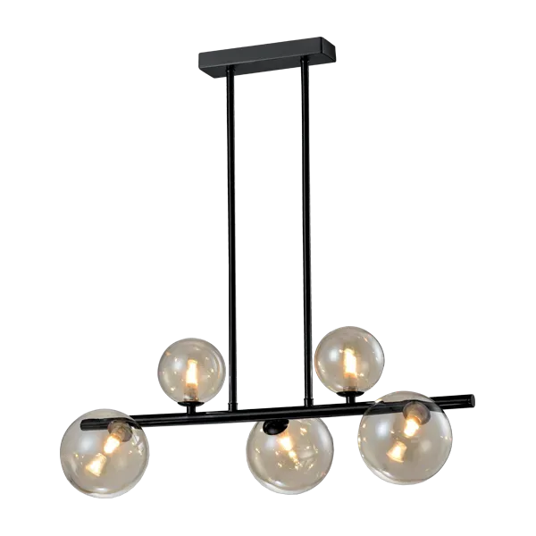 OLENA CHANDELIER 5xG9 HORIZONTAL BLACK