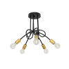 MYA CHANDELIER 5XE27 BLACK/GOLD