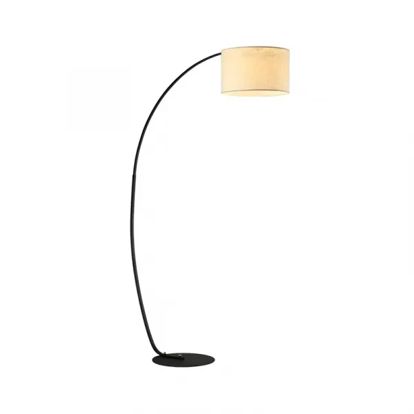 PAOLO FLOOR LAMP 1XE27 BLACK/WHITE