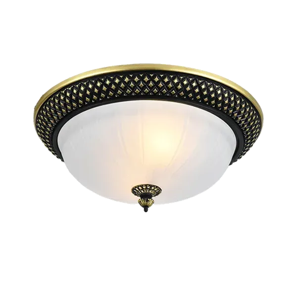 PETRA M CEILING LAMP 2XE27 380mm BLACK