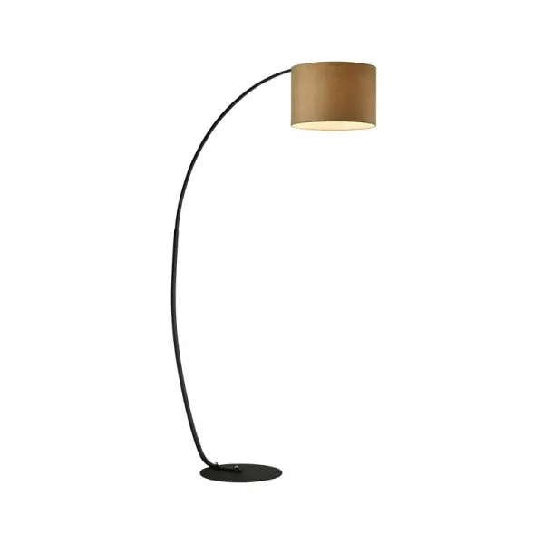 PAOLO FLOOR LAMP 1XE27 BLACK/COFFE