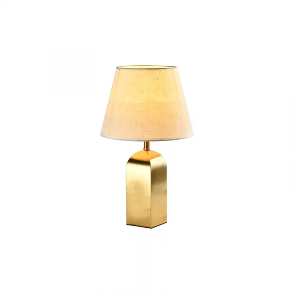 PONZA TABLE LAMP 1XE27 GOLD/FLAX