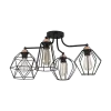 POLLY CHANDELIER 4XE27 BLACK