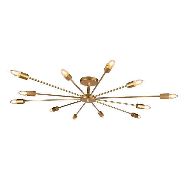 ROXI CHANDELIER 12XE27 GOLD