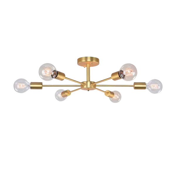 ROXI CHANDELIER 6XE27 GOLD