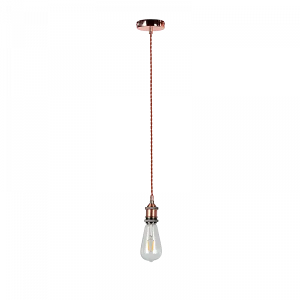 SAILOR-1RAB PENDANT 1XE27 RED/ ANTIQUE BRASS