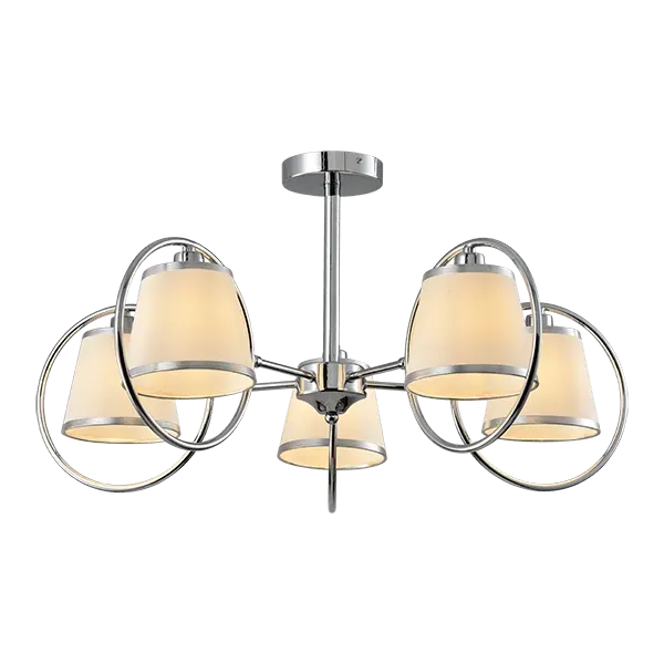 SOPHIA CHANDELIER 5XE14  CHROME/CREAM