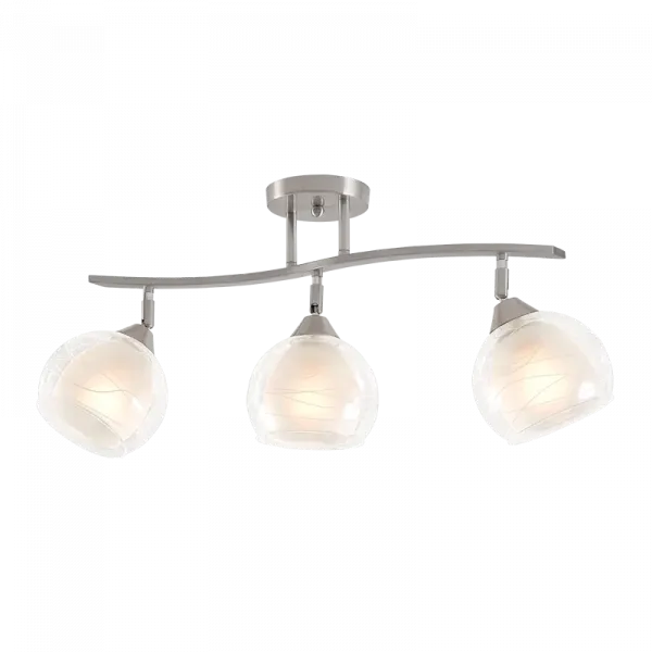 STACY CHANDELIER 3XE27 SATIN NIKEL