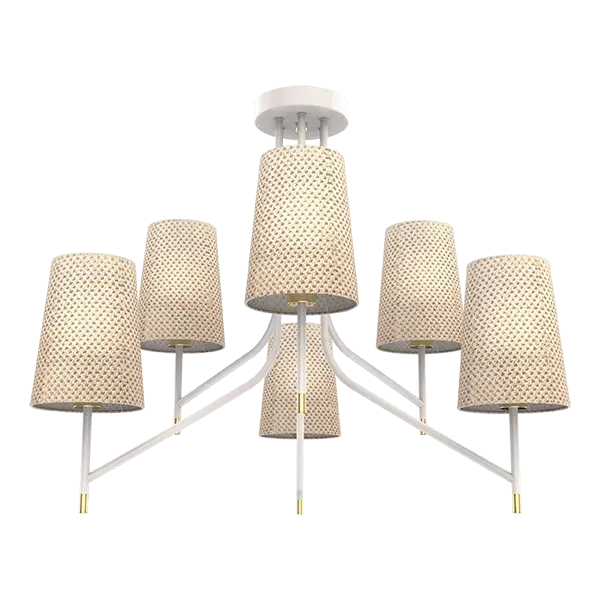 THERA CHANDELIER 6XE14 WHITE/CHROME