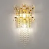 THEODORE WALL LAMP 3XG9 GOLD/CRYSTALS