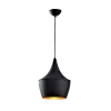 TIM-1C PENDANT 1xE27 D250mm, BLACK/GOLD