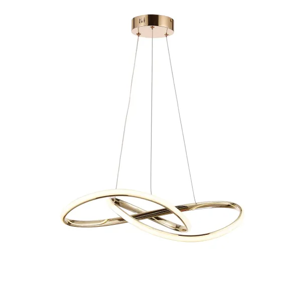 TIM-1A PENDANT 1xE27 D190mm, BLACK/GOLD