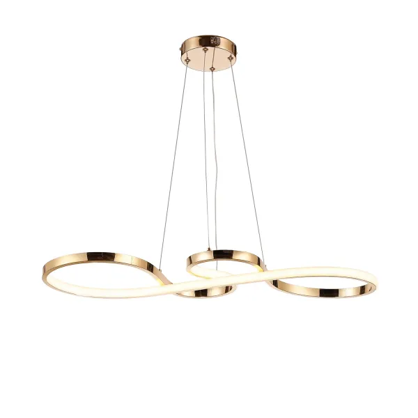 TIM-1A PENDANT 1xE27 D190mm, BLACK/GOLD