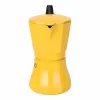 Italian Coffee Pot Oroley Petra Mustard Aluminium 6 Cups