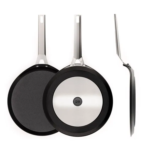 Crepe pan Valira 4656/25 Ø 28 cm Black Aluminium