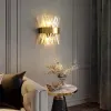 WILLIAM WALL LAMP 2XE14 GOLD/CRYSTALS