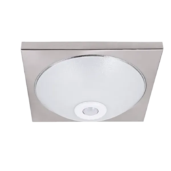 SENSOR CEILING FIXTURE 2XE27 SATIN NICKEL 300X300mm