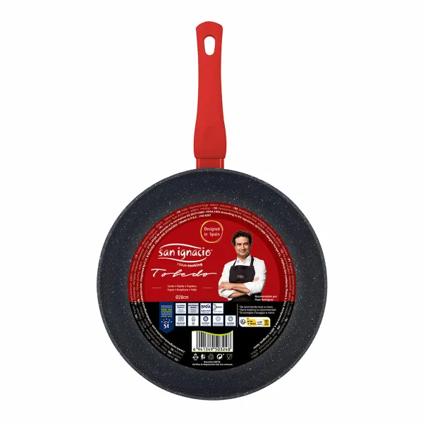 Сковорода San Ignacio Toledo SG-6287 Ø 28 cm Чёрный Алюминий