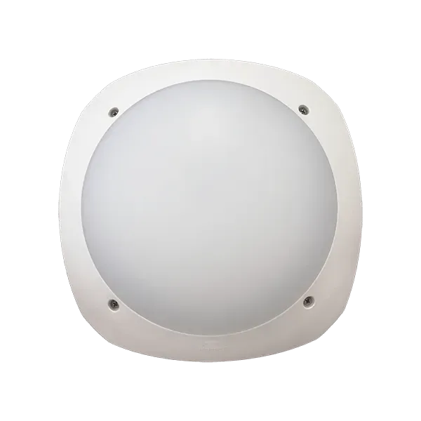 STUCCI WALL FIXTURE WITH BACKLIGHT E27 IP66 WHITE