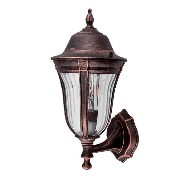 MARK LANTERN UPWARD 1XE27 BLACK RED BRASS