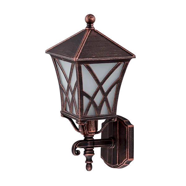 ALEK LANTERN UPWARD 1XE27 BLACK RED BRASS