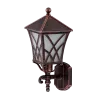 ALEK LANTERN UPWARD 1XE27 BLACK RED BRASS