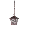 ALEK LANTERN HANGING 1XE27 BLACK RED BRASS