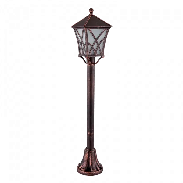 ALEK LANTERN STAND 1XE27 BLACK RED BRASS H830mm