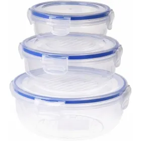 Pusdienu kastīšu komplekts Excellent Houseware 024000670 Plastmasa Apaļa 400 ml 800 ml 1,4 L 3 gb.