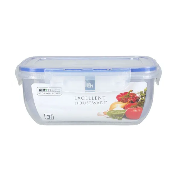 Pusdienu kastīšu komplekts Excellent Houseware 024001010 Plastmasa 400 ml 800 ml 1,4 L