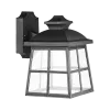 CARL LANTERN DOWN 1XE27 BLACK IP44