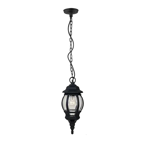 JAMES LANTERN HANGING 1XE27 BLACK IP44