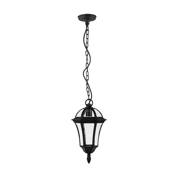 STEVEN LANTERN HANGING 1XE27 BLACK IP44