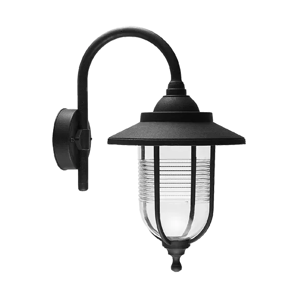 JEREMY LANTERN DOWN 1XE27 BLACK IP44