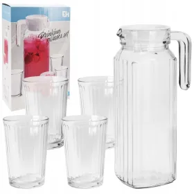 Kannu- ja mukisetti Excellent Houseware ye9000500 200 ml 1,1 L 5 Kappaletta