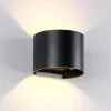 LED WALL LIGHT ROUND 2X5W 4000K IP54 BLACK