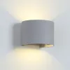 LED WALL LIGHT ROUND 2X5W 4000K IP54 GREY