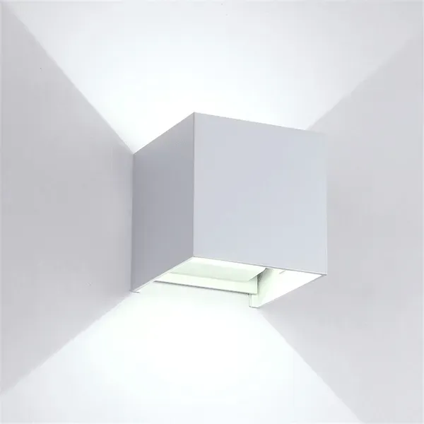 LED WALL LIGHT SQUARE 2X5W 4000K IP54 WHITE