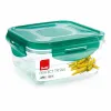 Hermetiška priešpiečių dėžutė Ibili 790408 Stiklas 800 ml 15,5 x 15,5 x 7 cm Žalia