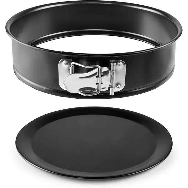 Съемная форма Ibili 820128 Сталь Ø 28 x 6,5 cm Чёрный Круглый