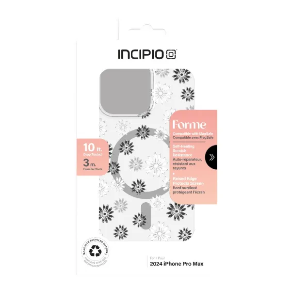 Incipio Forme MagSafe - Case iPhone 16 Pro Max (Ditzy Floral Silver)