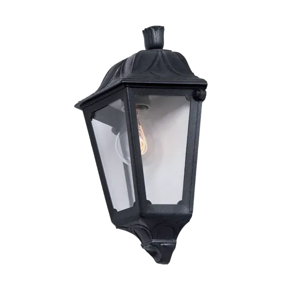 IESSE WALL HALF LATERN 1XE27 IP55 BLACK