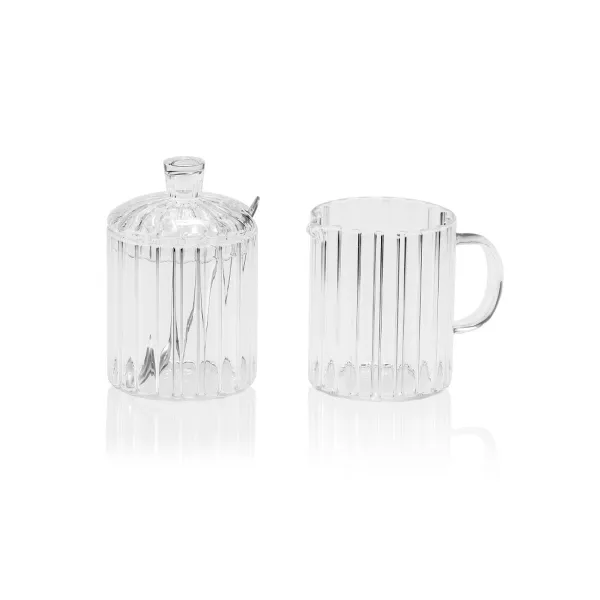 Milk jug and sugar bowl Andrea House 3 Pieces