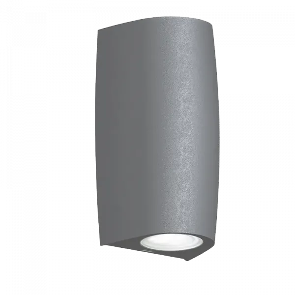 MARTA 90 2L FACADE FIXTURE 2XGU10 CCT IP55 GREY