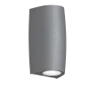 MARTA 90 2L FACADE FIXTURE 2XGU10 CCT IP55 GREY