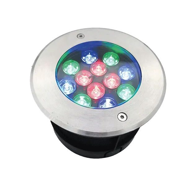 LED UNDERWATER LIGHT 12W RGB, IP68 WITH REMOTE