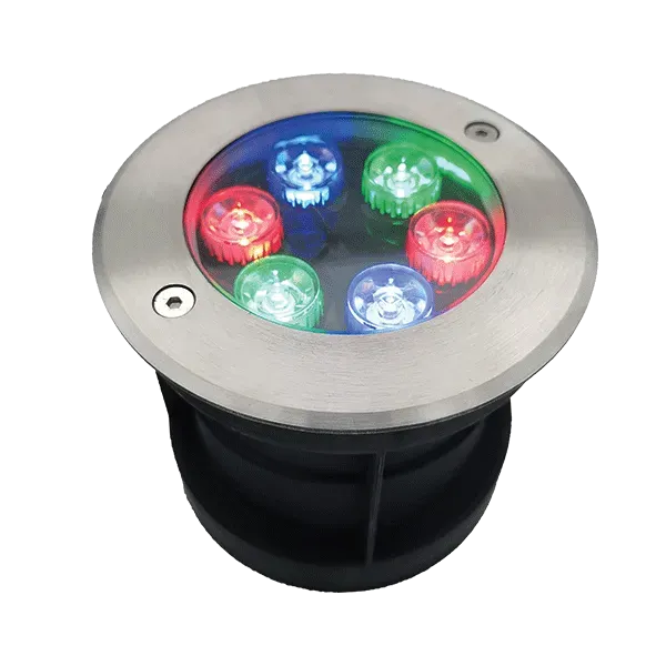 LED UNDERWATER LIGHT 6W RGB, IP68 WITH REMOTE